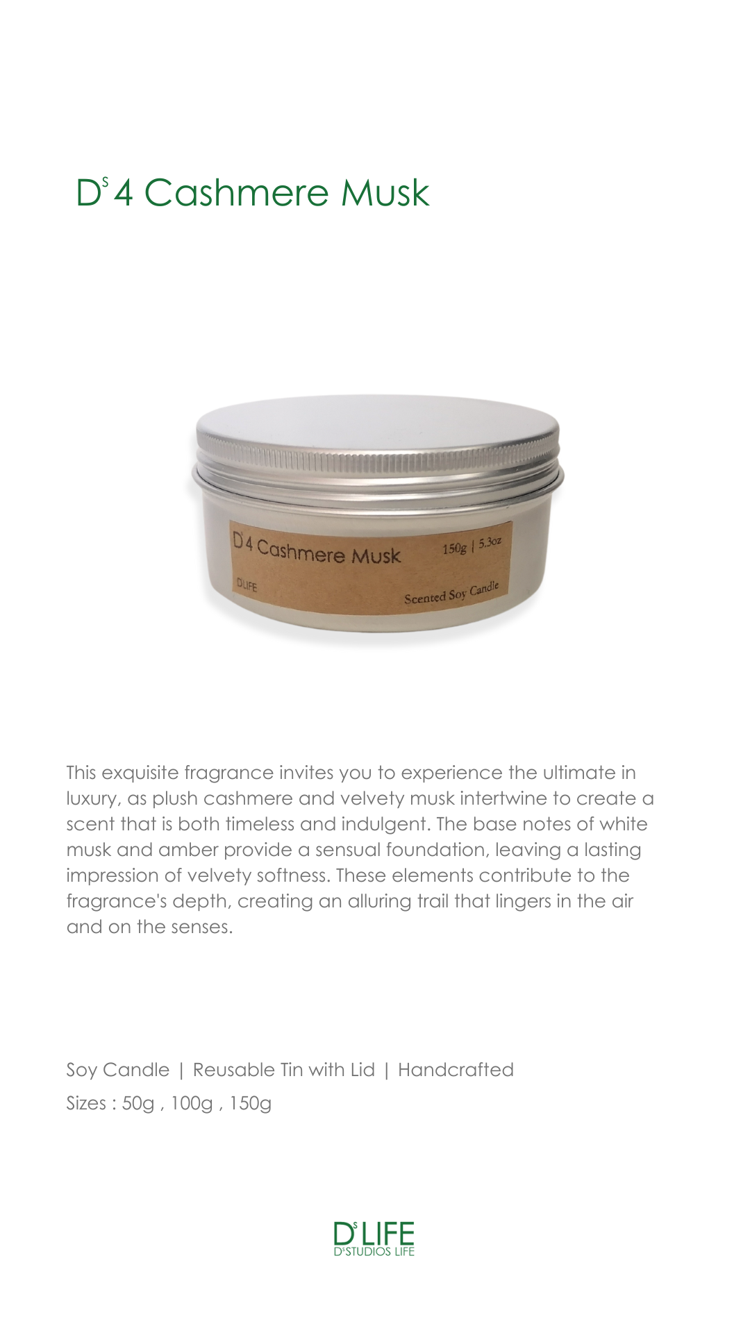 D4 - Beach Linen Scented Candle